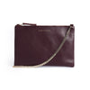 Cara 2.0 - Burgundy Leather Clutch Bag