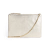 Cara 2.0 - Metallic Leather Clutch Bag